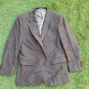 Men's Merit Brown Checkered Blazer